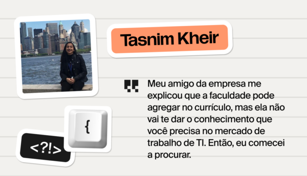Da Nutrição à Tecnologia: A Jornada de Tasnim